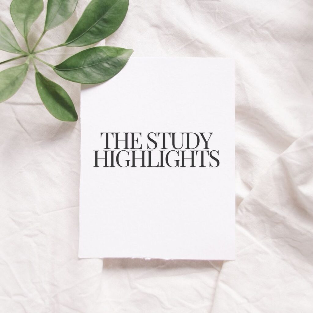 The Study Highlights